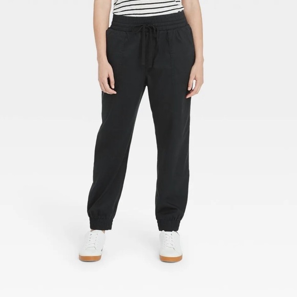 a new day Pants & Jumpsuits Womens Highrise Woven Ankle Jogger